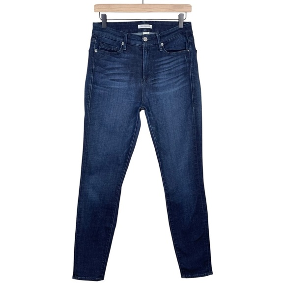 Good American Good Waist Crop Jeans Womens 27 High Rise Stretch Denim Casual - Picture 3 of 10